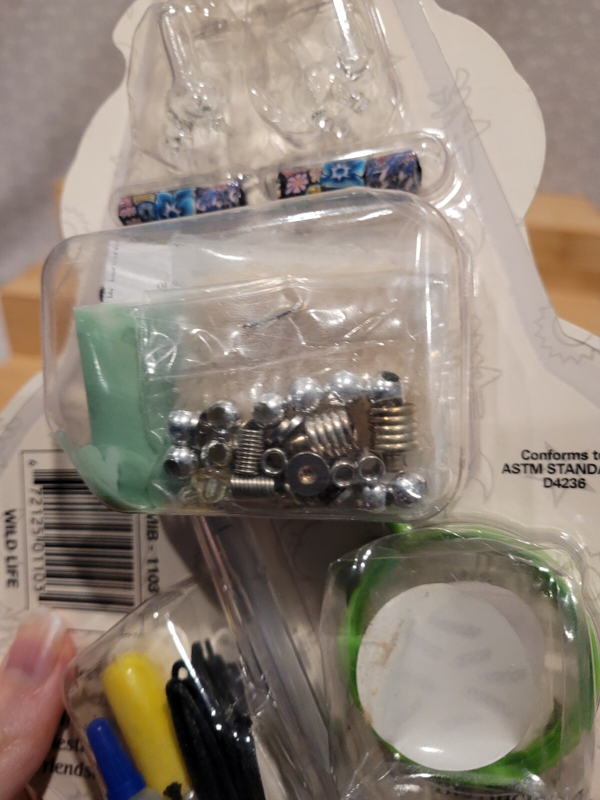 2001 Y2K Art Skills Message in a Bottle Rice Jewelry Wildlife Necklace Kit NOS