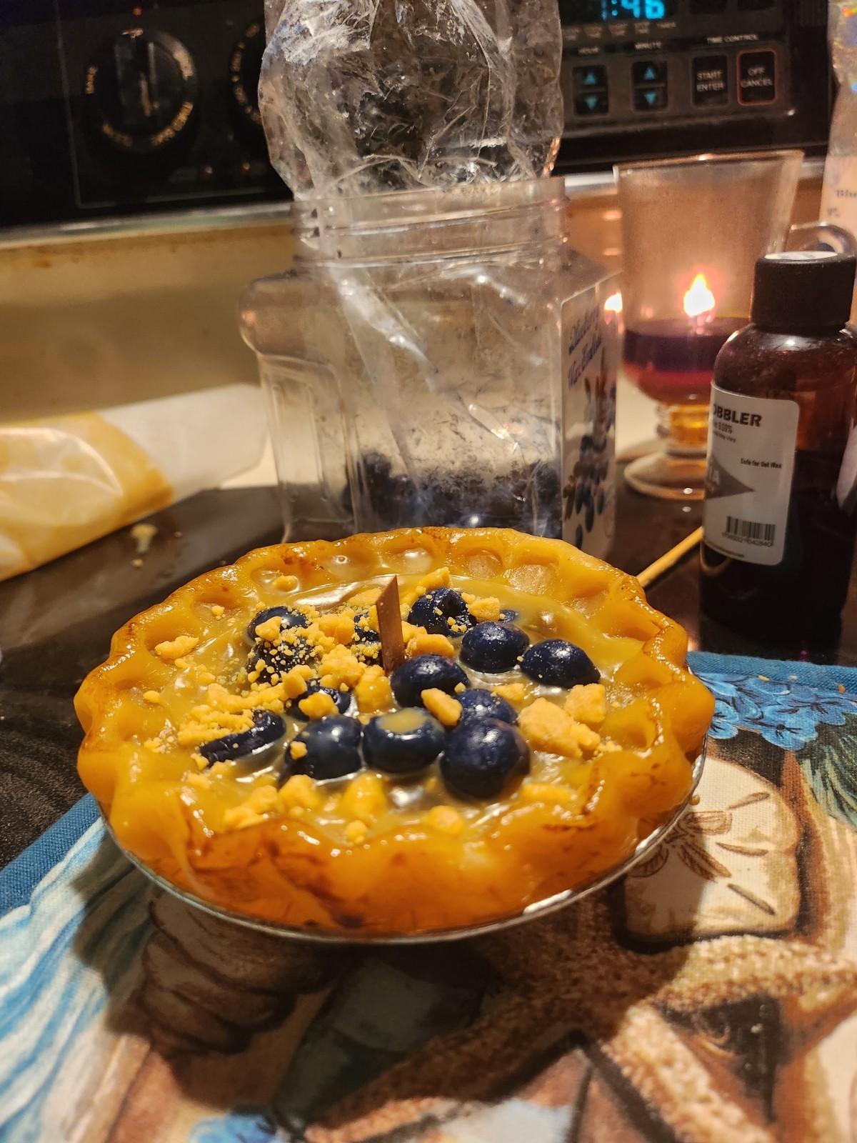 Blueberry Pie Candle Homemade By Wax Artist
