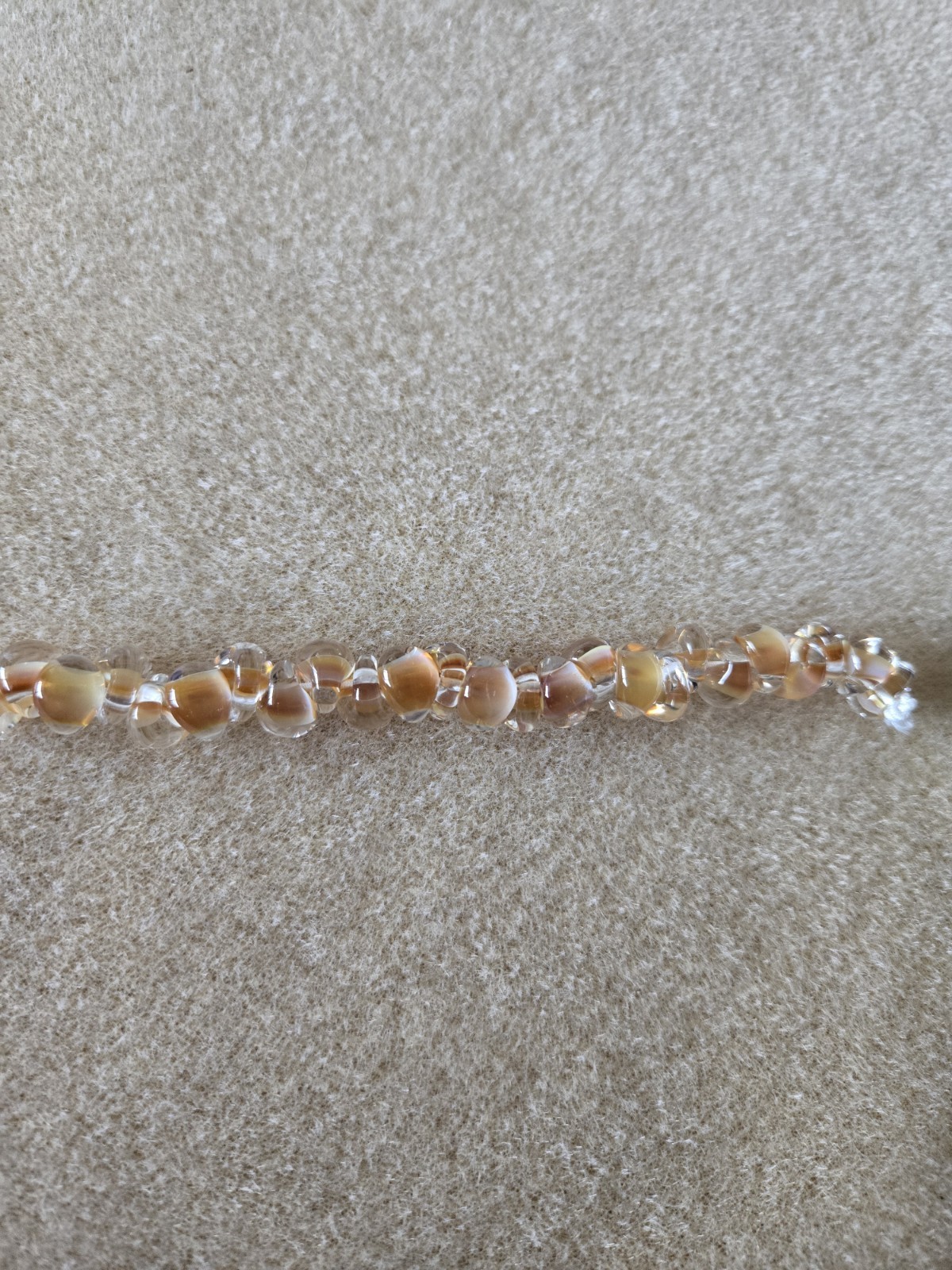 Unicorne Teardrop Glass Bead Strand, 9-10mm, #21112 Toffee, 26 Per Strand