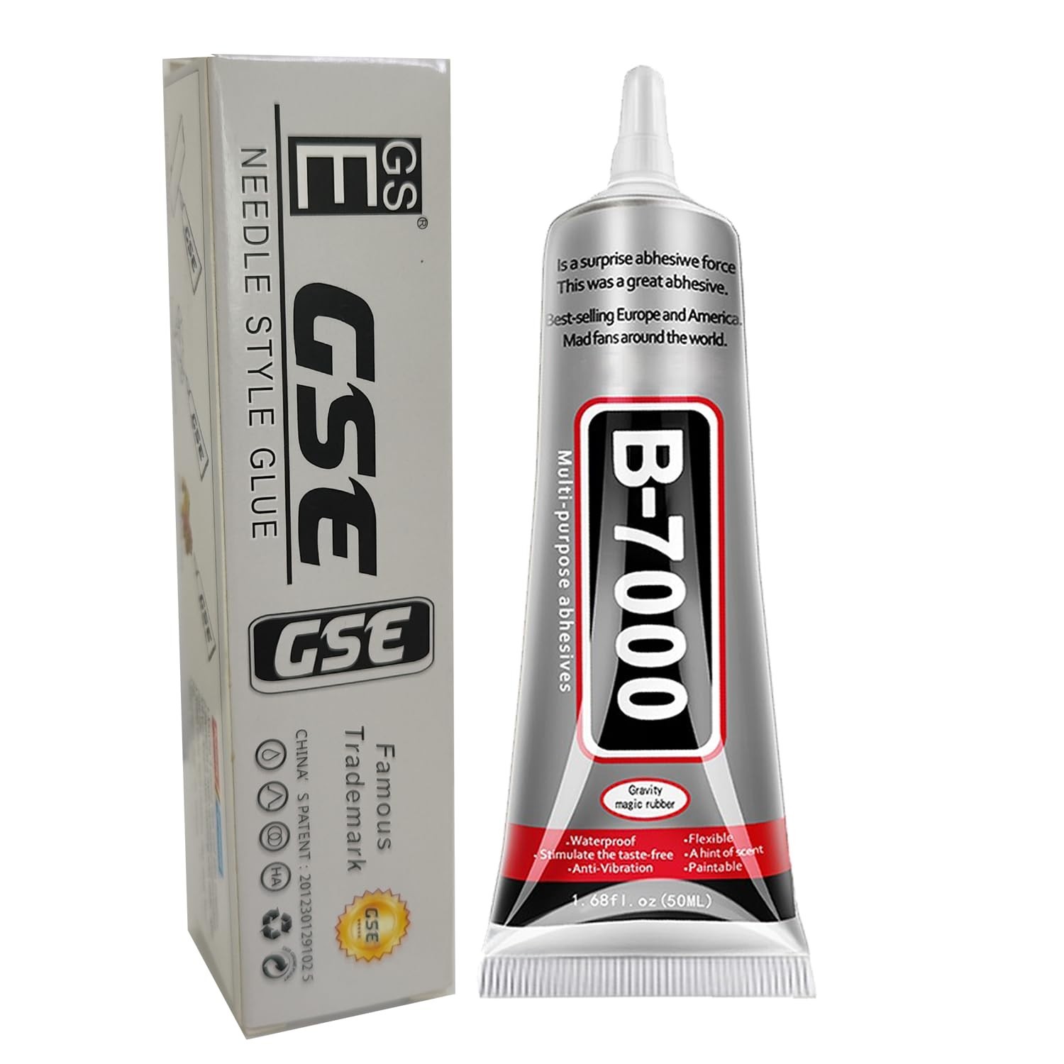 B7000 Jewelry Glue for Making, 1PCS 50ML/1.69 fl oz Clear Adhesive for Rhines…