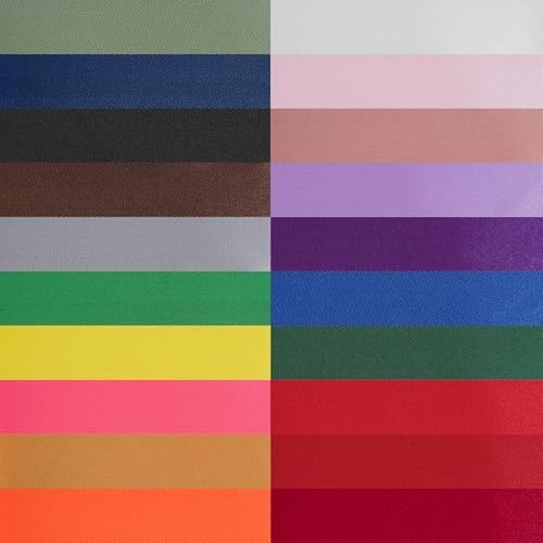 20 Colors 100 Yard Satin Ribbon Fabric Ribbon Assorted Ribbon Rolls, 3/8 Inch Wi