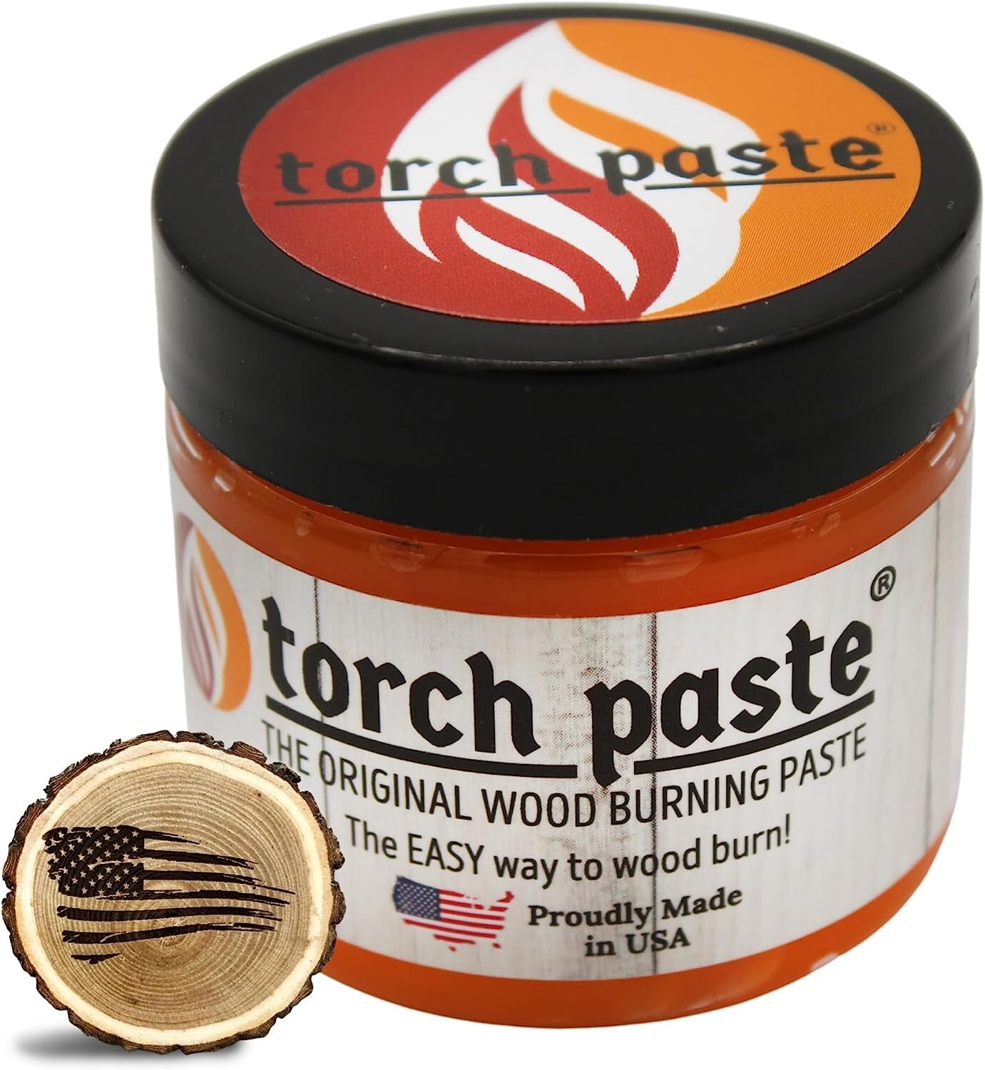 Torch Paste – The Original Wood Burning Paste | Made in USA | Non-Toxic