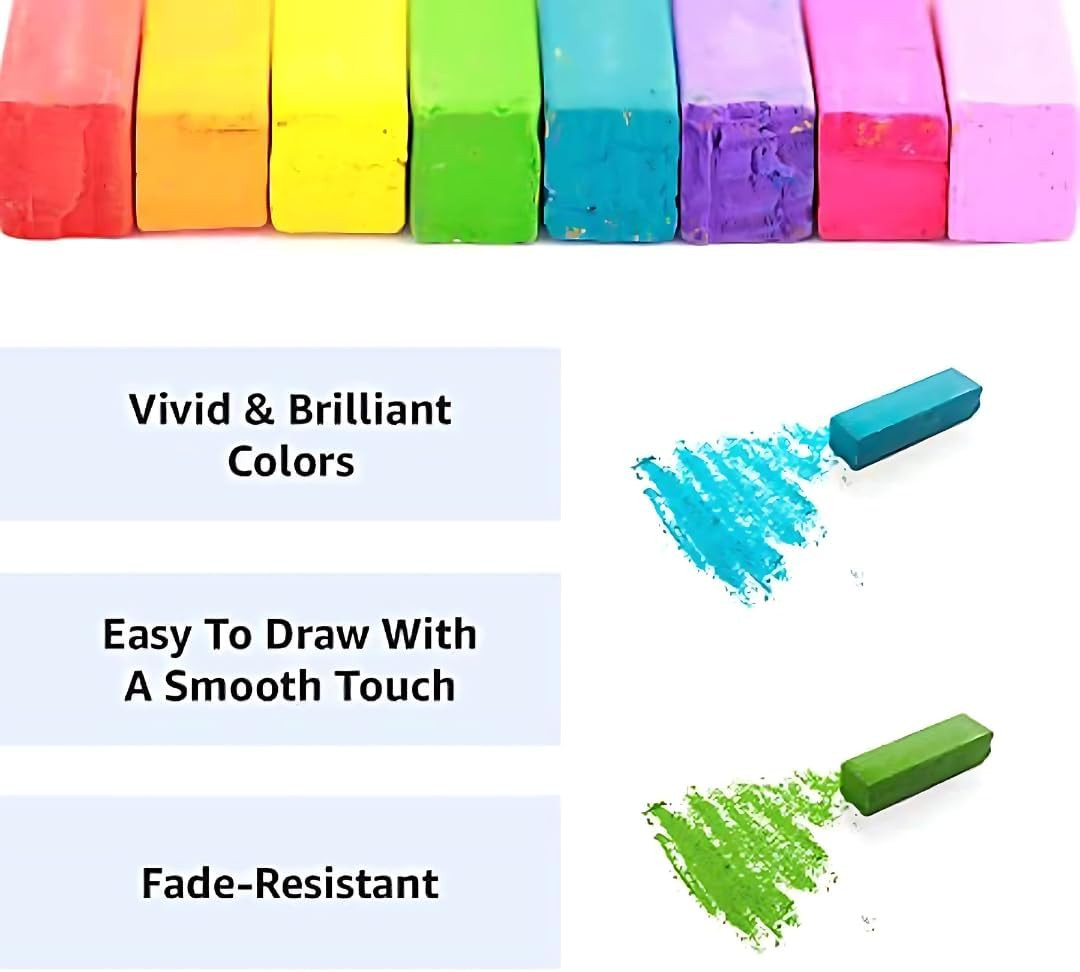 64 Color Artist Chalk Pastels Soft Pastel Set Art Supplies Painting Non Toxic