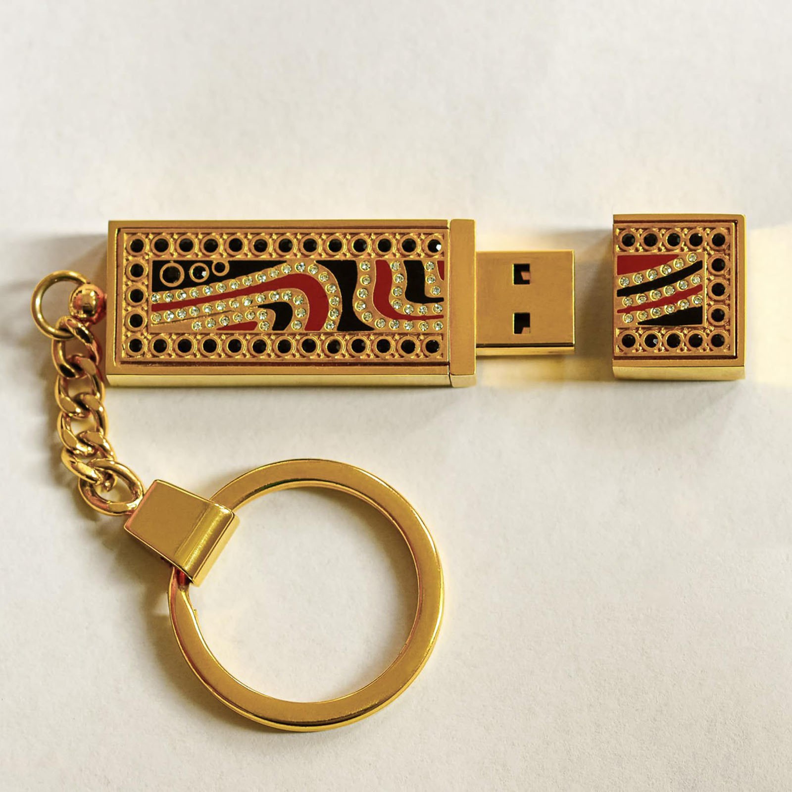 Solid Brass Flat Keyring 15/20/25/30/32/35mm Split Key Rings Hoop Loop Keychain