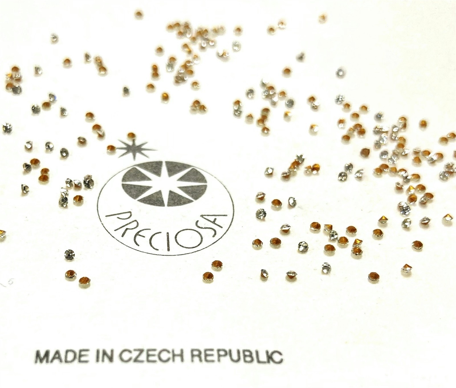 1440 VINTAGE CZECHOSLOVAKIAN CRYSTAL GLASS 1.5mm. (4SS) CHATON RHINESTONES D457