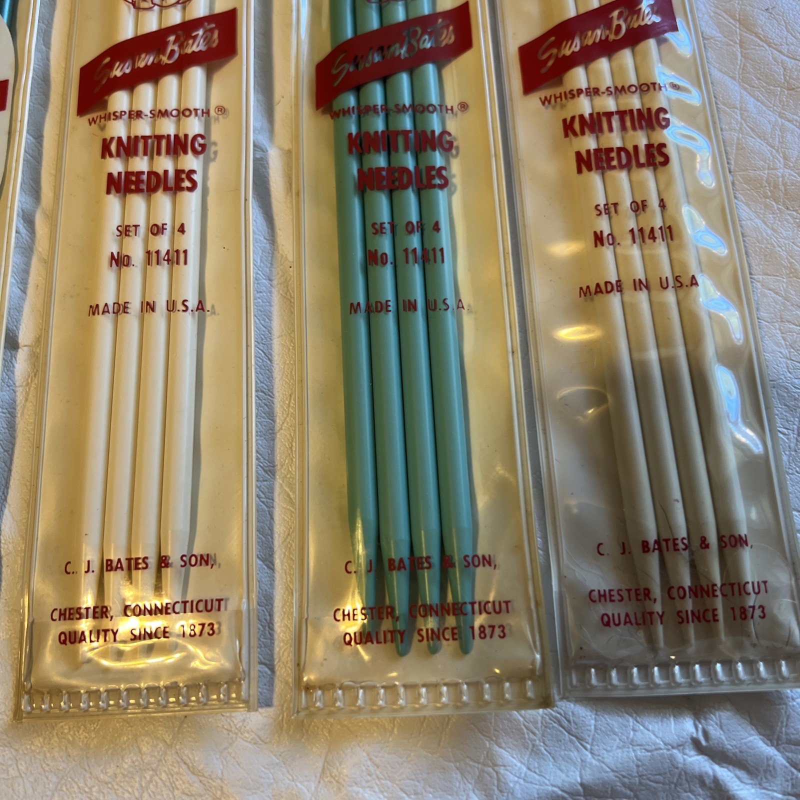 Susan Bates 10″ Silvalume Double Point Knitting Needlles Lot of 6 NEW