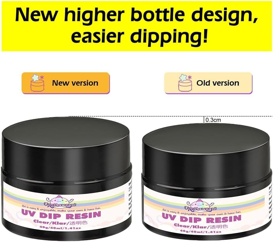 UV Dip Resin for Wire Shapes, Wire Art Low Odor Handmade Set, Transparent UV …