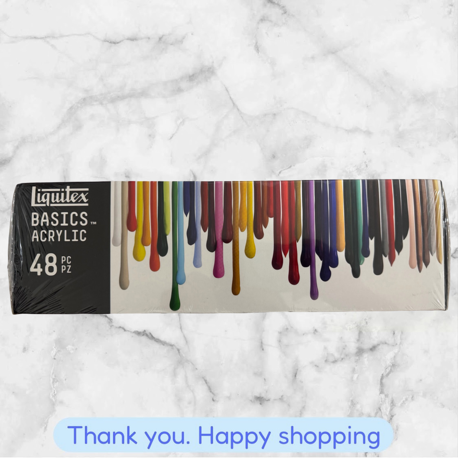 Liquitex Basic 48-Piece Acrylic Assorted Color 48 X 22ml Tubes NEW SHIPPING