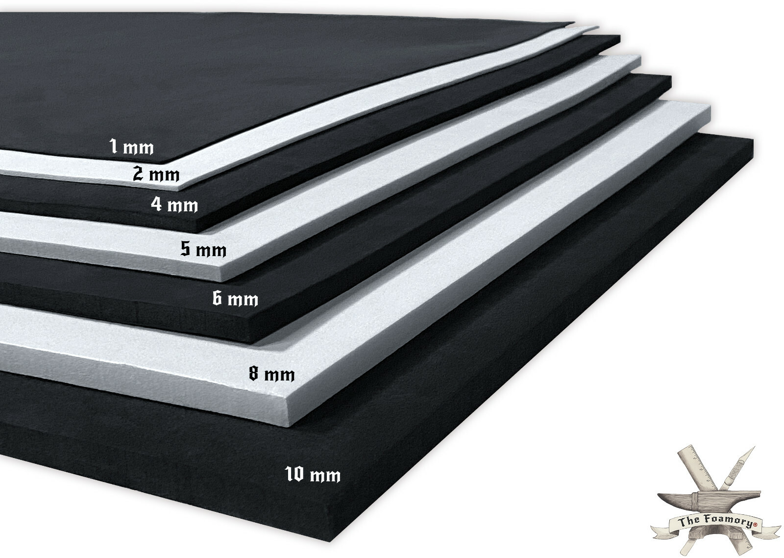 10mm EVA Foam Cosplay White 14 x 39 inch Sheet Ultra High Density *Free Shipping