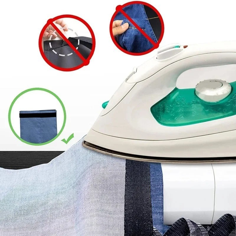 Iron-On Hemming Tape – Self-Adhesive Fabric Fusing Tape for Clothing Repair Tape