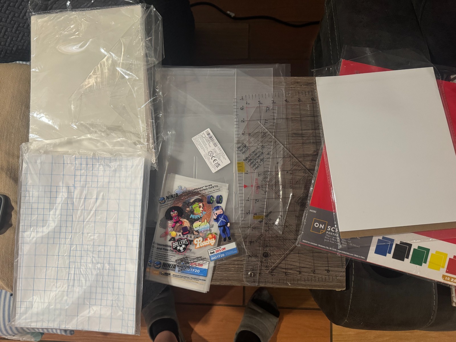 Varies Cricut vinyl and transfer papers