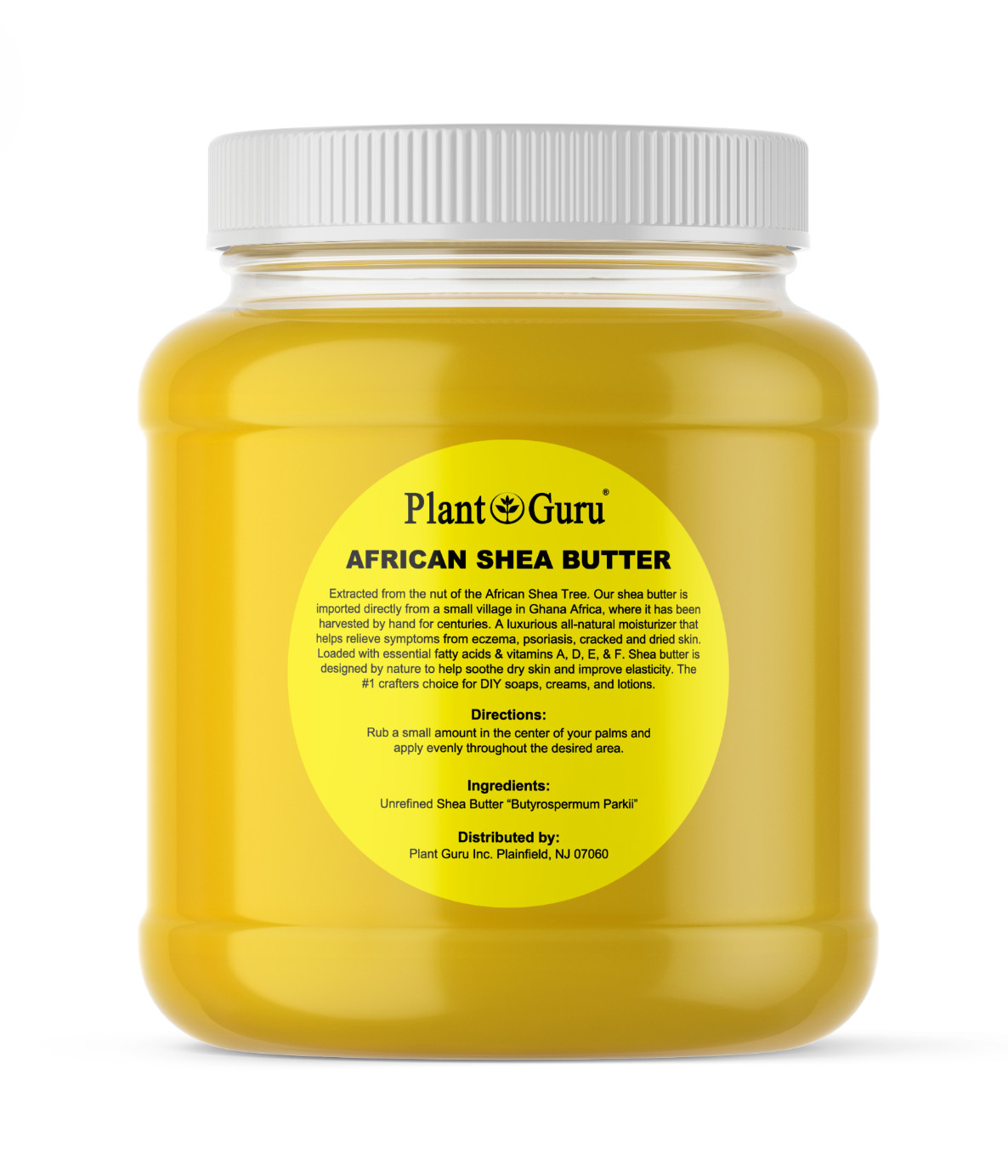 Raw African Shea Butter 3 lbs. Bulk YELLOW 100% Pure Natural Organic Unrefined