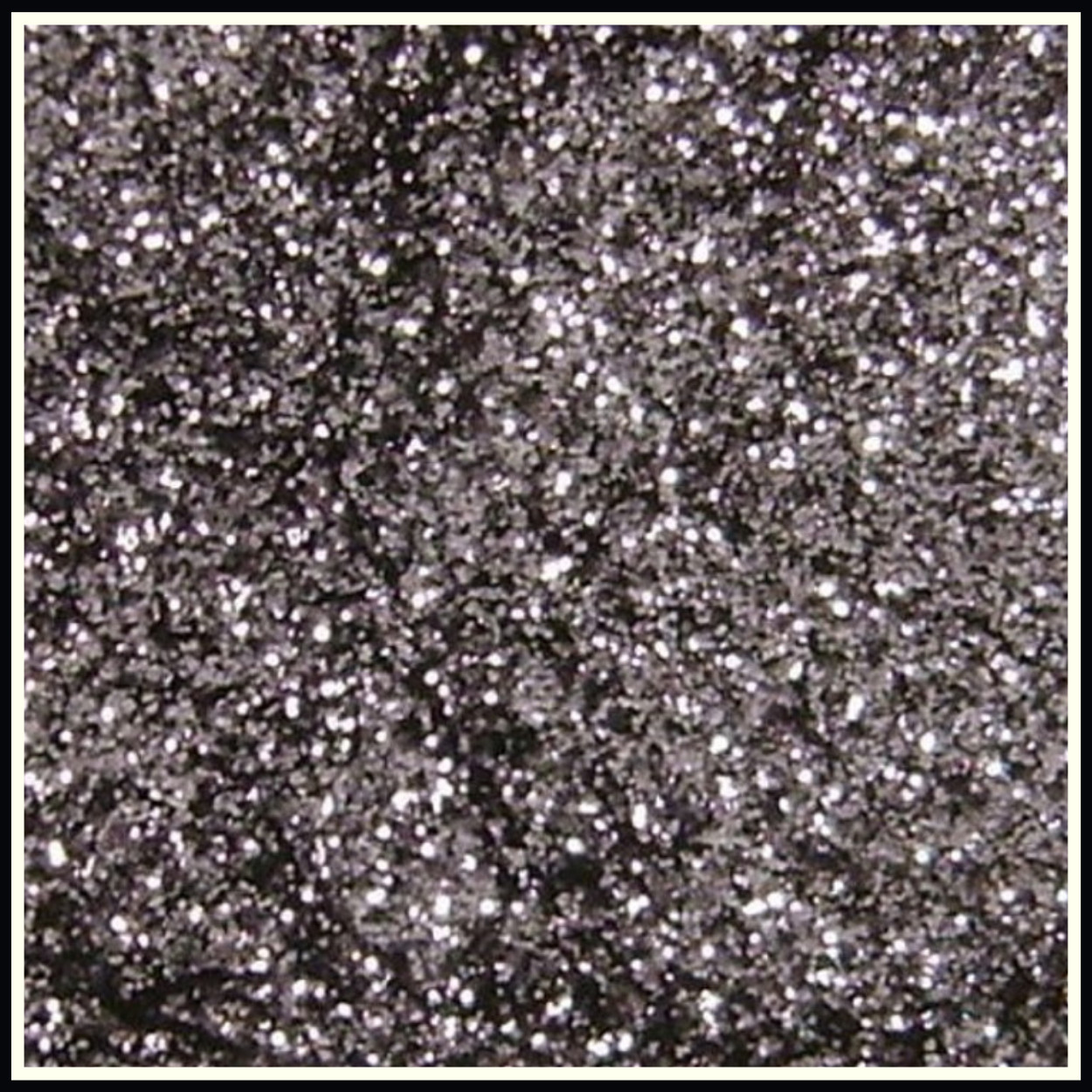 Metallic, Gunmetal Gray, Large Chunky Glitter, Solvent Resistant Polyester .025″