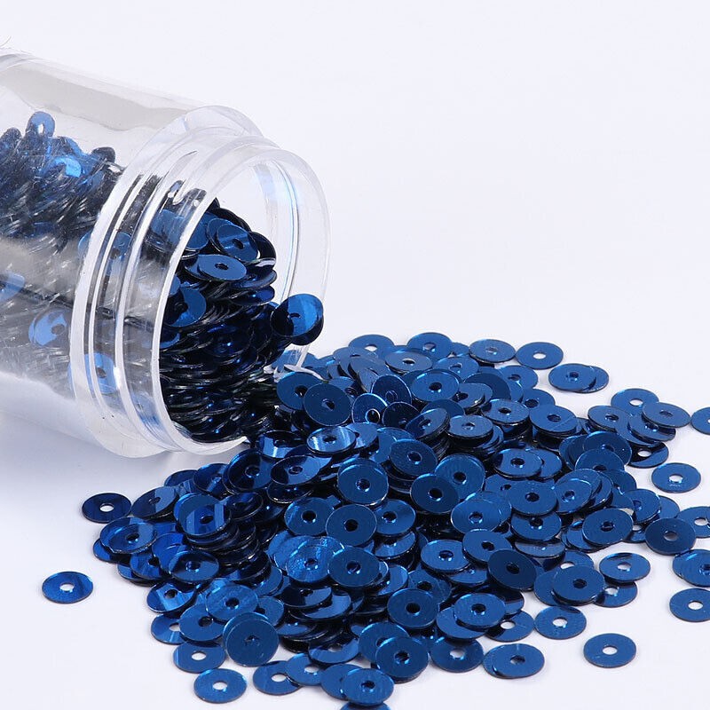 80000pcs 20 Colors Flat Round Sequins Clothing Decoration DIY Sewing Craft 2-6mm