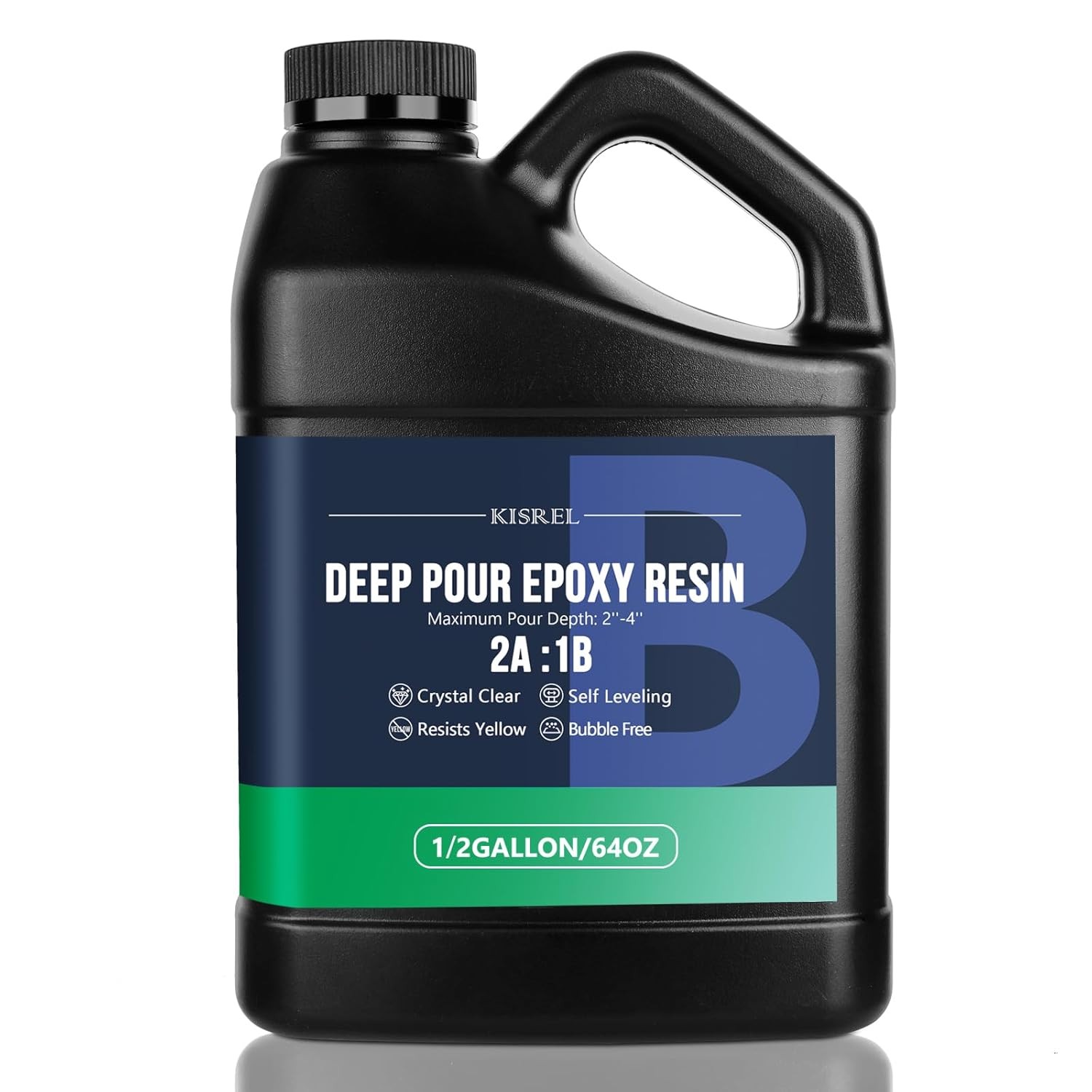 Deep Pour Epoxy Resin 3 Gallon Resin Epoxy Kit 2:1 2-4 Inch Pour Depths，Bubble