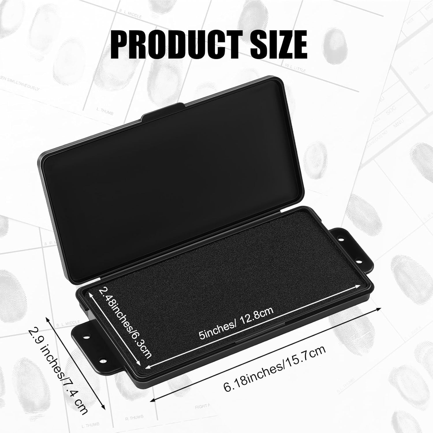 Fingerprint Ink Pads Thumbprint Ink Pads Small Black Stamp for Home Office Notar