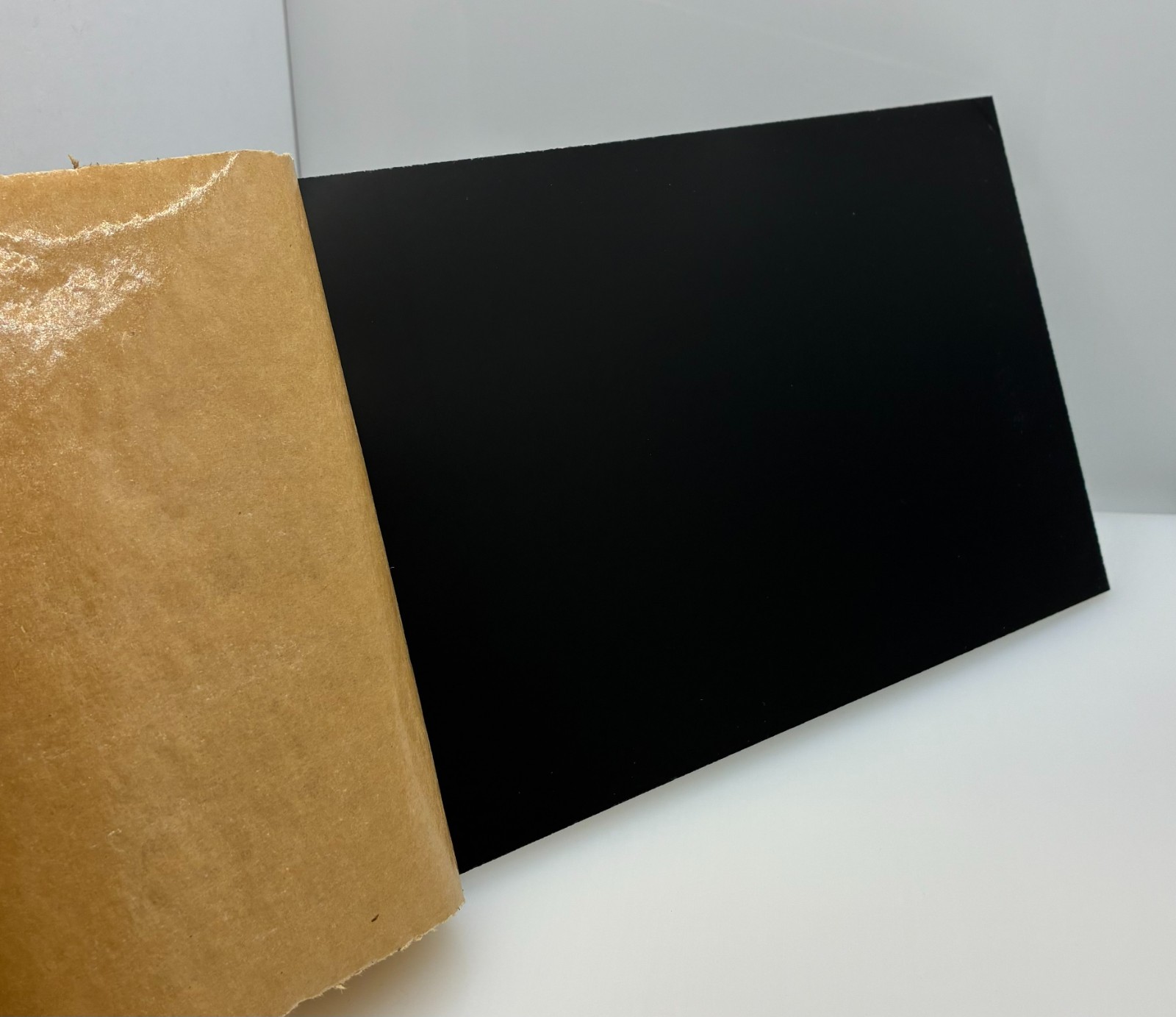 Acrylic Plexiglass Sheet – 1/4″ Thick – Black Opaque – Pick Your Size