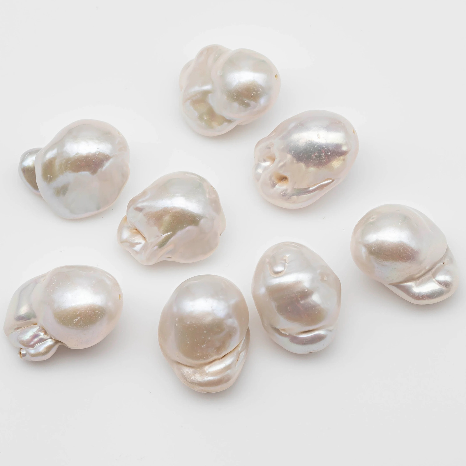 White Baroque Pearl Huge Size from 14x15mm up to 18x23mm Freshwater Flameball P