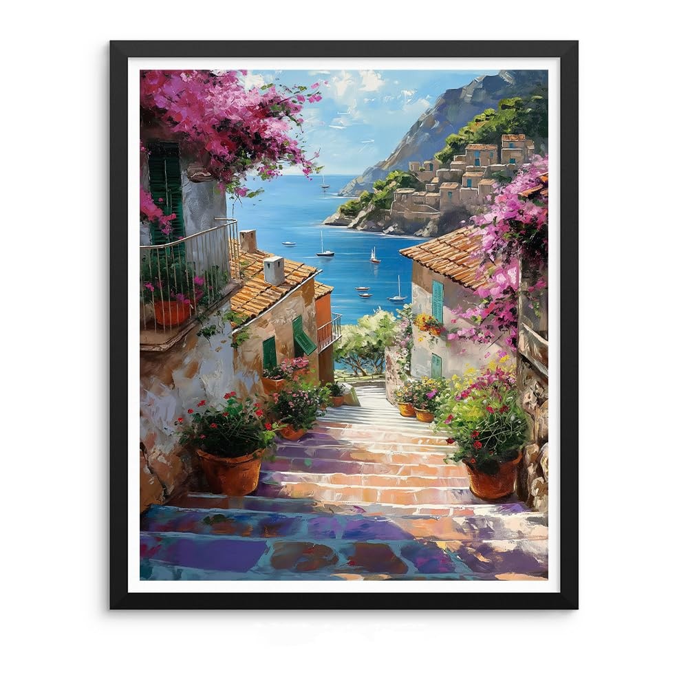 Modern Abstract Painting By Numbers Kit Cross Stitch Wall Art Decoration