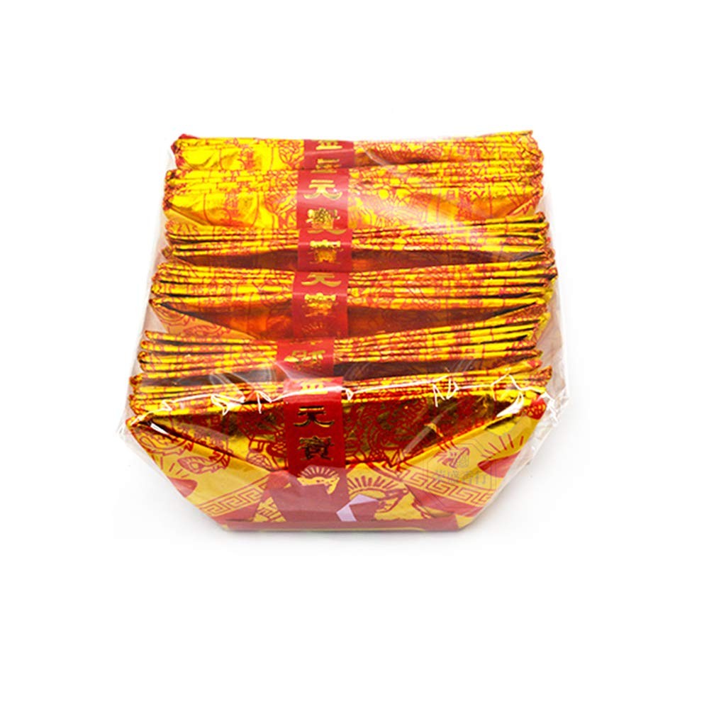 1 Set Ancestor Money Joss Paper Chinese Ingot Zhaocai Yuanbao Worship Gift