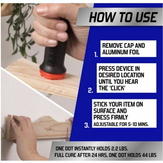 LOCTITE Power Instant Grab Ultimate CLICK & STICK ADHESIVE with 20 Glue Dots