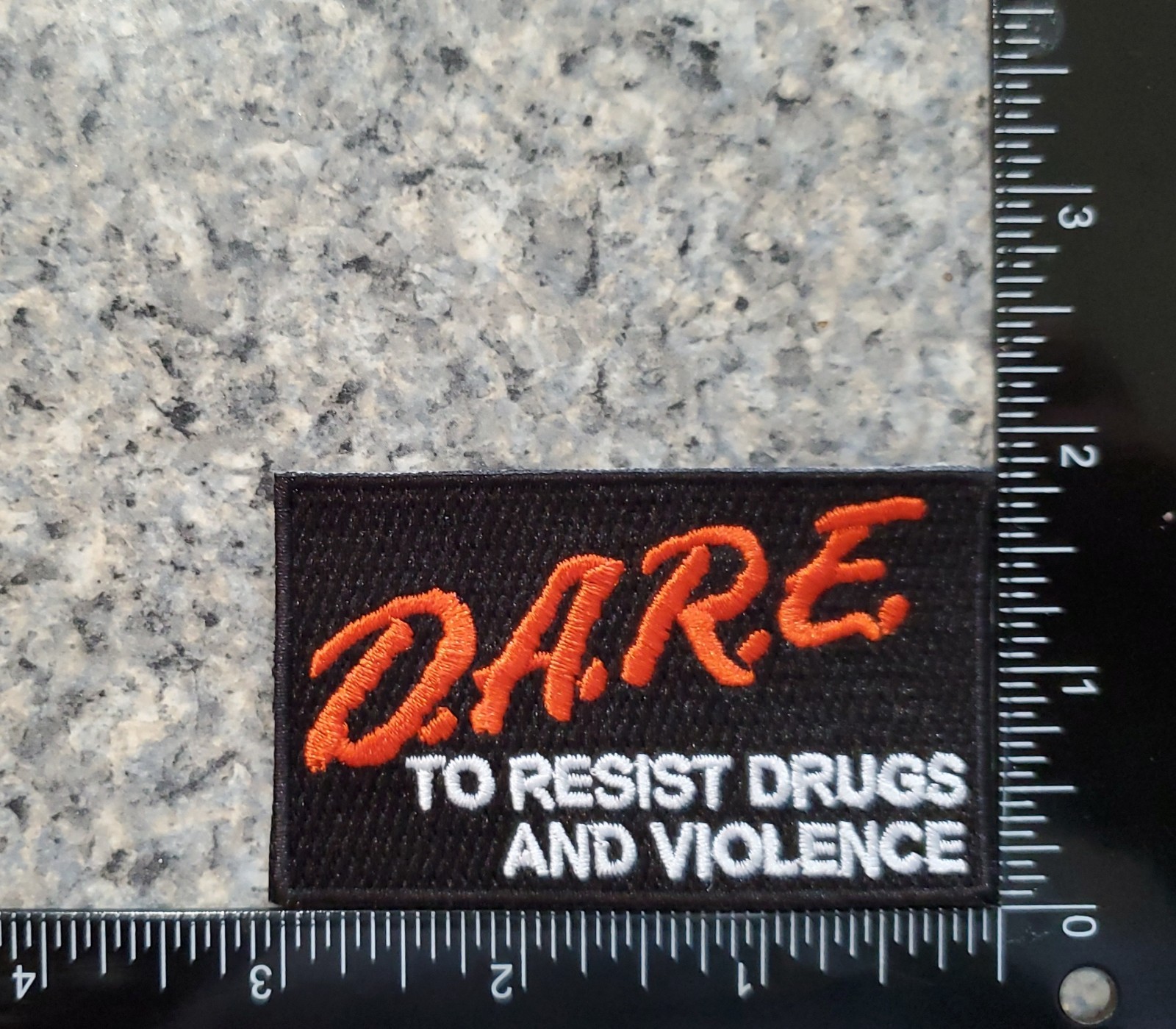 Vintage Dare D.A.R.E. To Resist Drugs And Violence Patch. Embroidered. 3″x1.75″