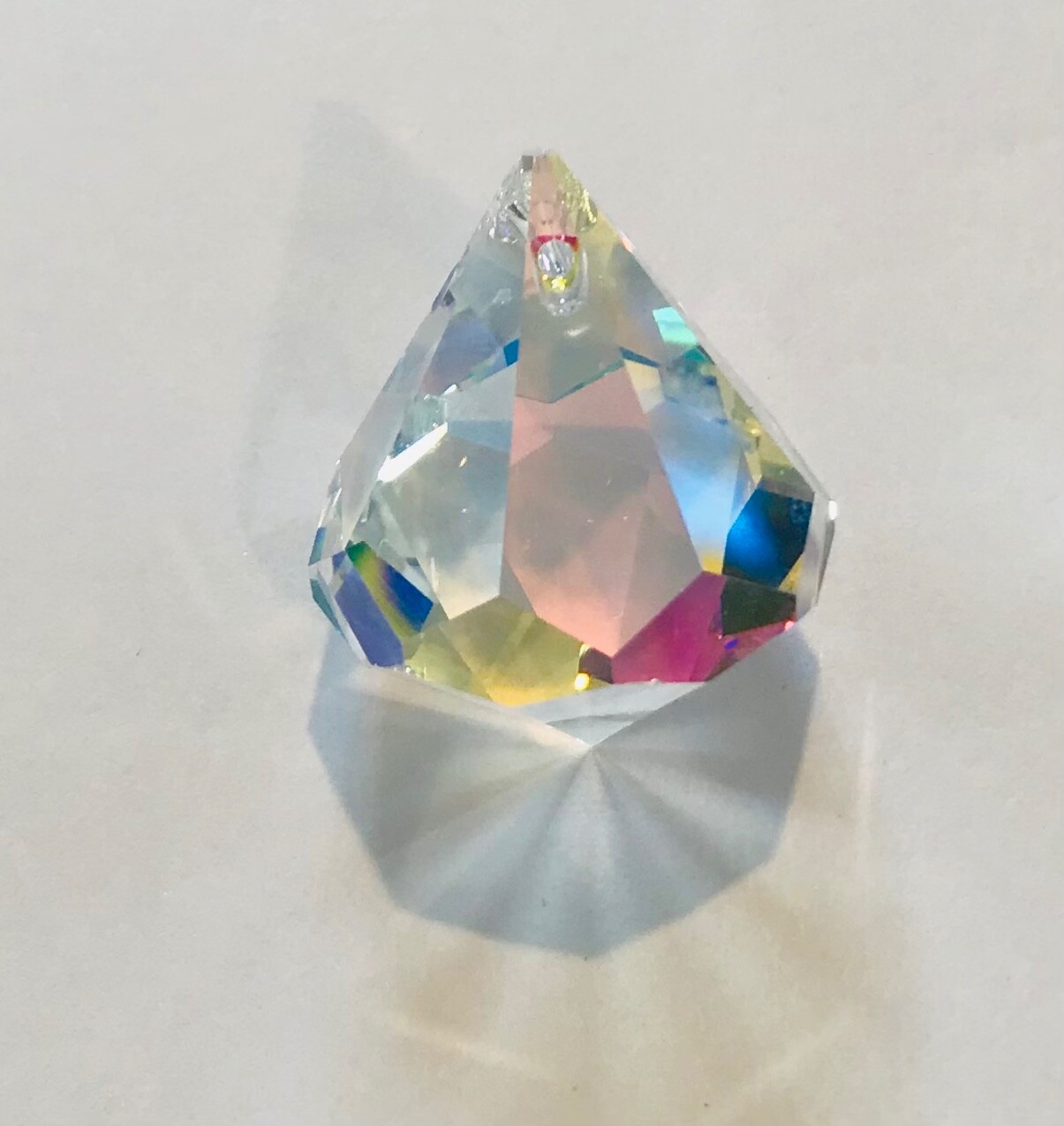 30mm Swarovski Aurora Borealis Dreidel/Bell Crystal Prisms CCI 8560-30