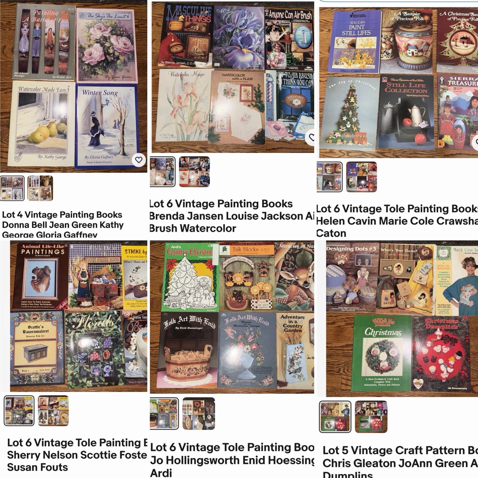 🎨 Variety Painting Instructional Books – Preview Only See Seller Page For Lots