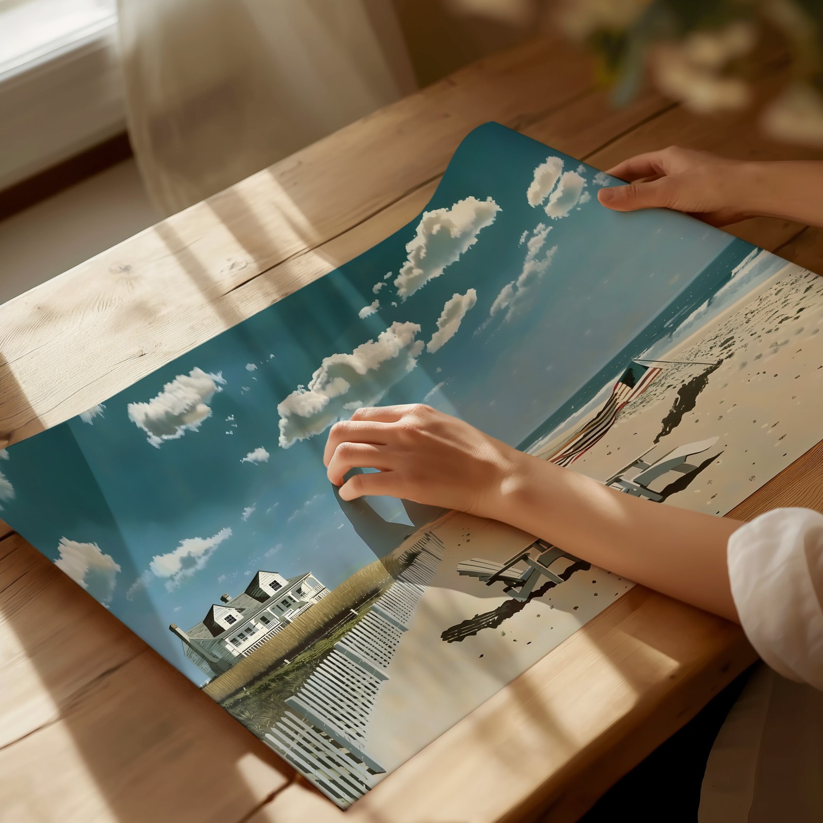 Coastal Beach House Wall Art Poster – Serene Seaside Decor Home Decor