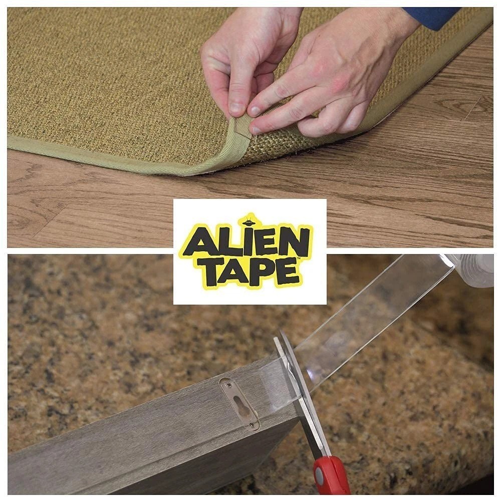 ALIEN TAPE 10 FT. MULTI-SURFACE REUSABLE DOUBLE-SIDED TAPE, 1-PACK