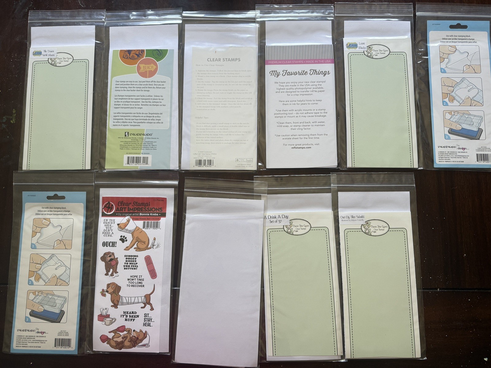 Large Lot Of Clear Stamps