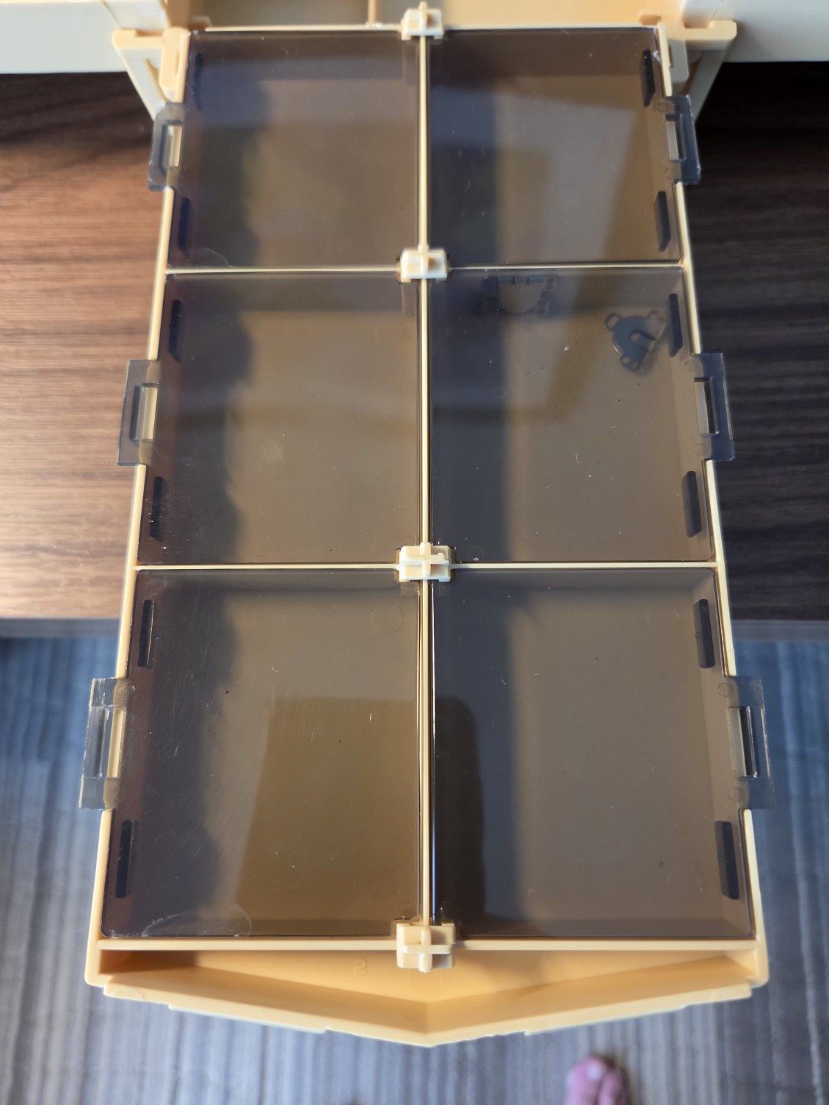 Vintage 1983 Singer Homechest Fold Out Sewing Caddy Notion Storage Organizer Box