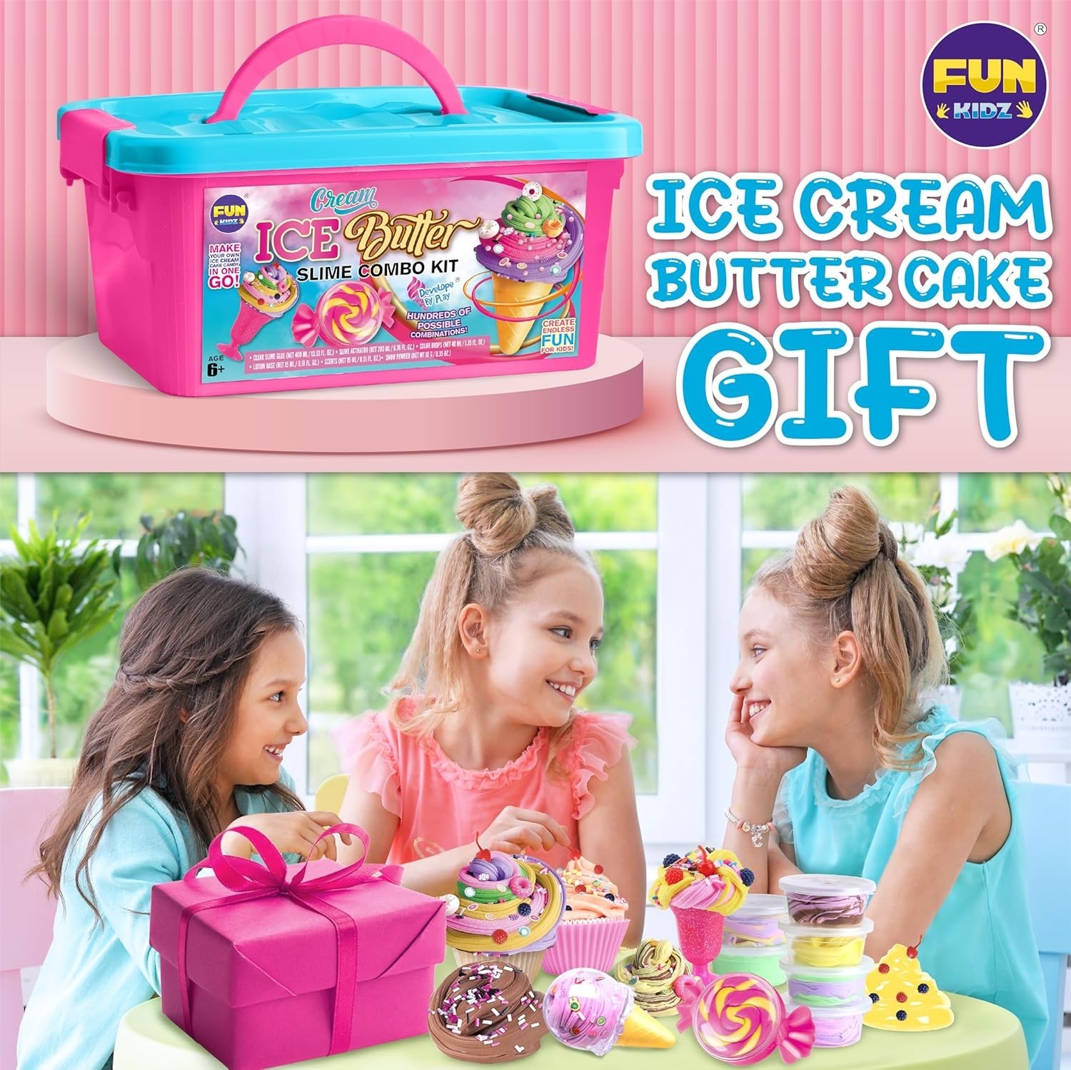 Gift Butter Slime Kit for Girls 10-12, Ice Cream Soft Slime Making Kit Ages …