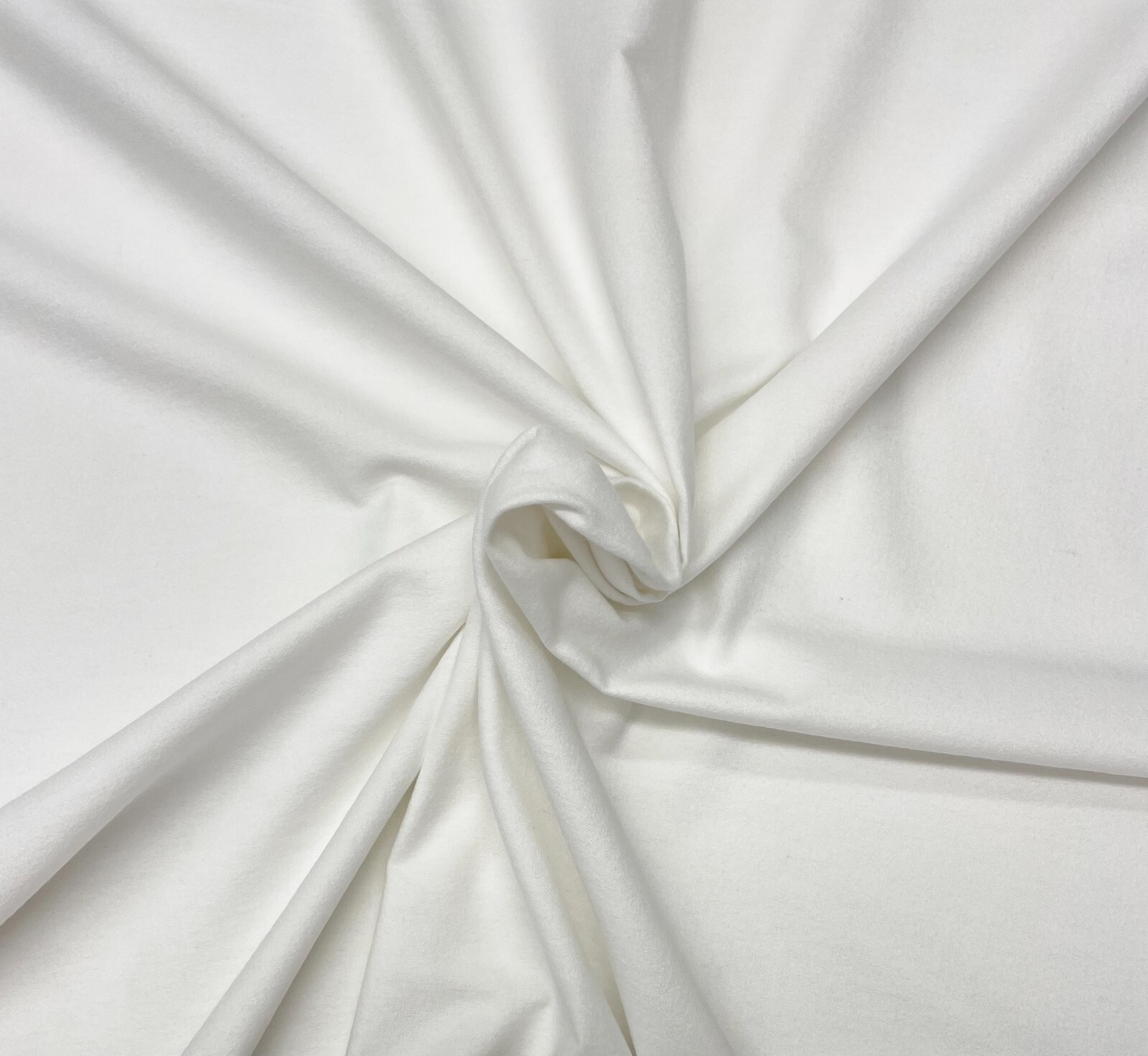 BRIGHT WHITE INTERLINING DRAPERY DOUBLE NAP LINING COTTON FABRIC BY YARD 59″W