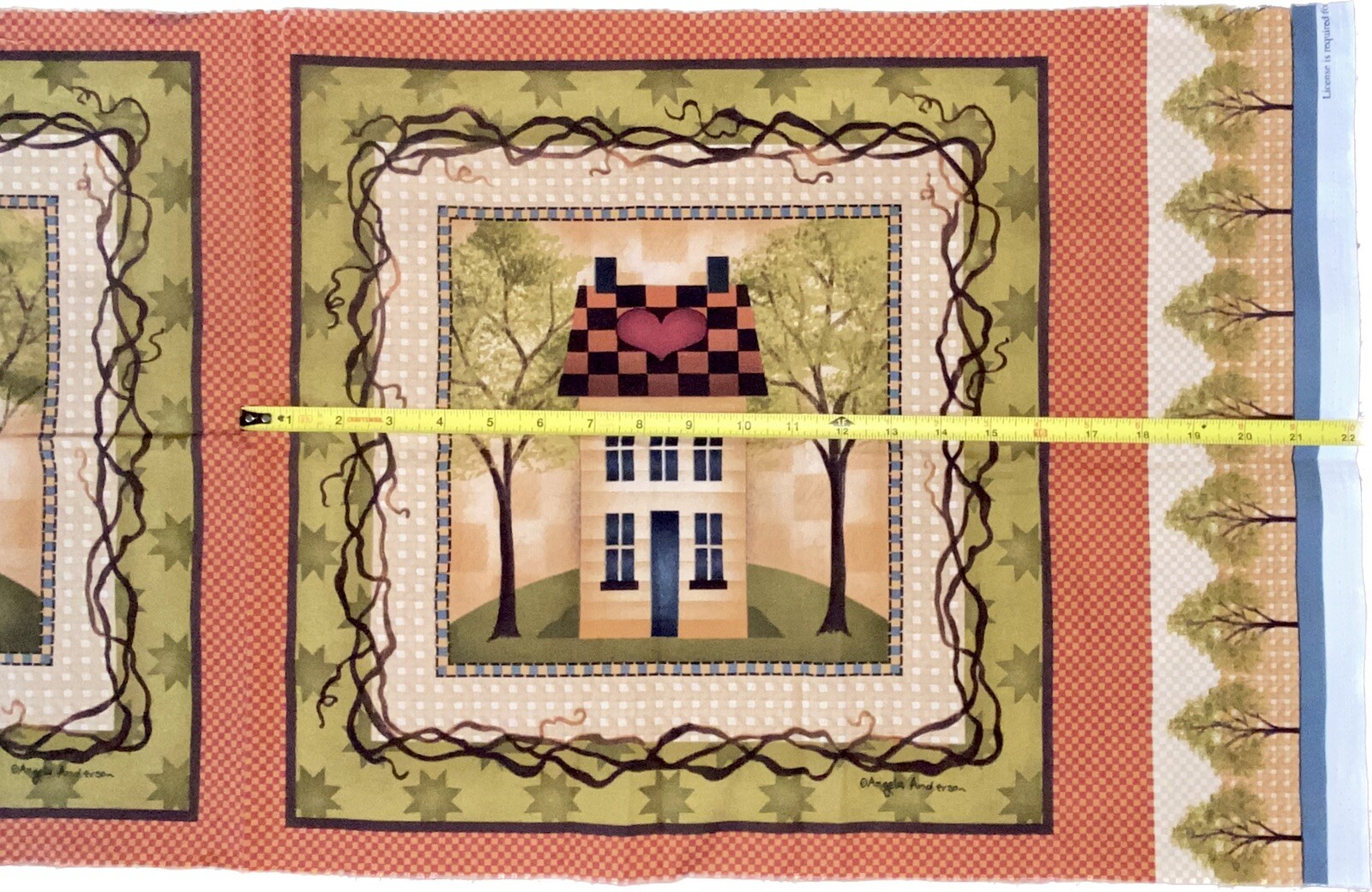 COUNTRY COTTAGE CUT & SEW PILLOW PANNEL BY ANGELA ANDERSON FOR VIP CRANSTON