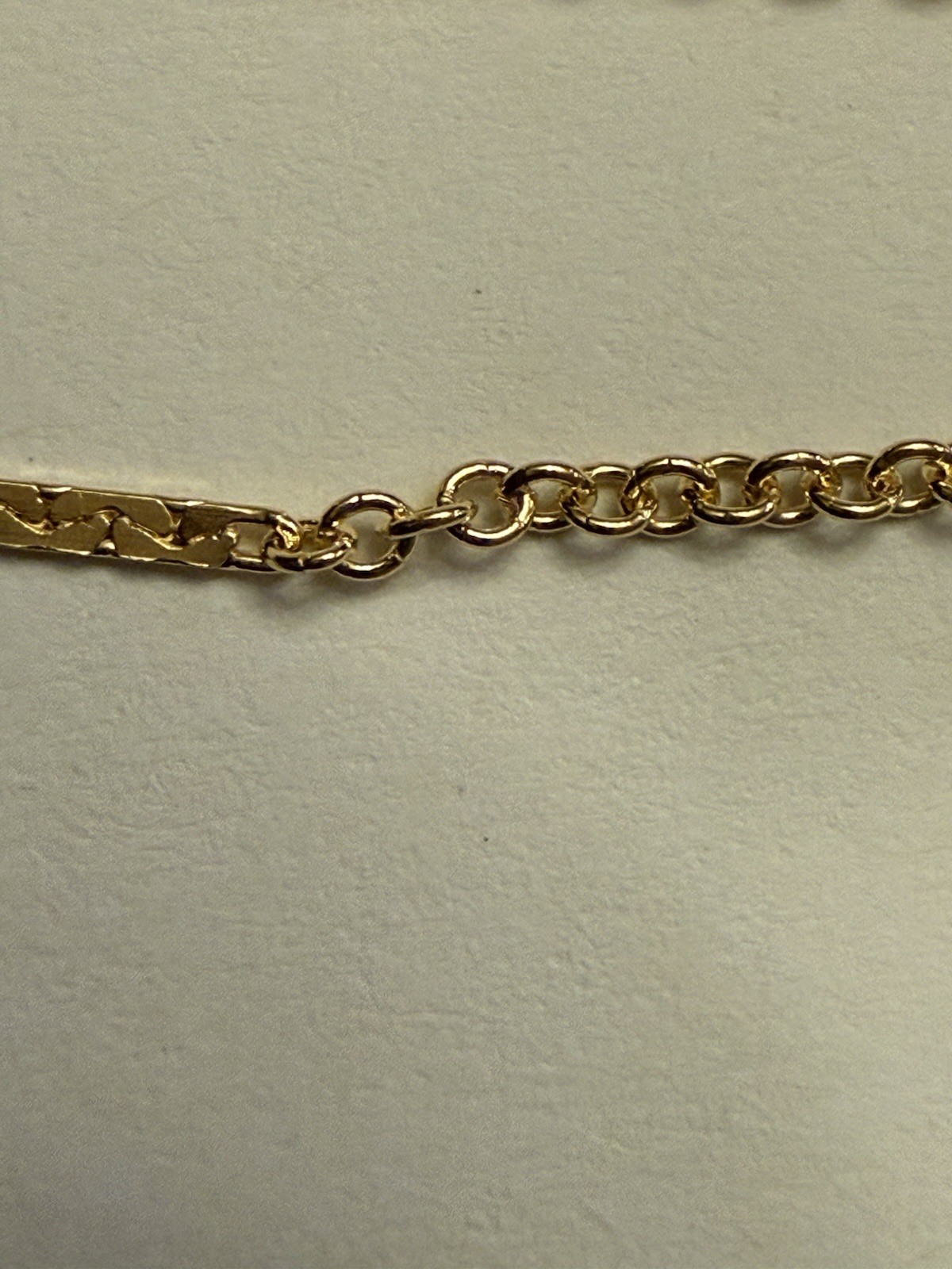 14kt gold filled Bar chain flat bar and link cable chain shiny 1.4mm 5ft