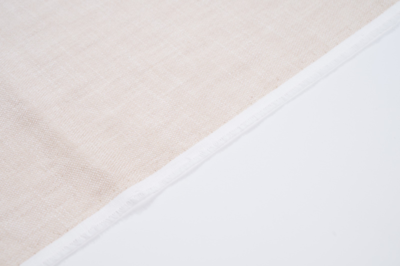 Luxury 100% Linen Trouser Fabric Ecru Beige 210g 1.6m For Bespoke Summer Pants