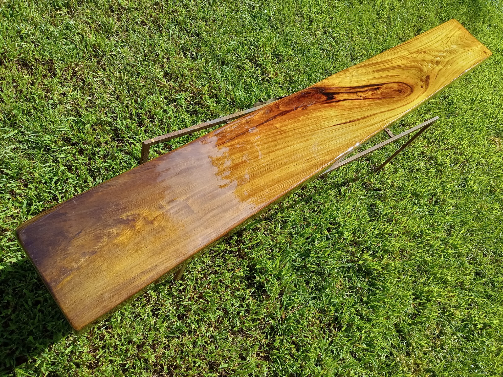 Returns Accepted Mantel or TV Table Top REAL Old Growth Sinker Cypress Wood Slab