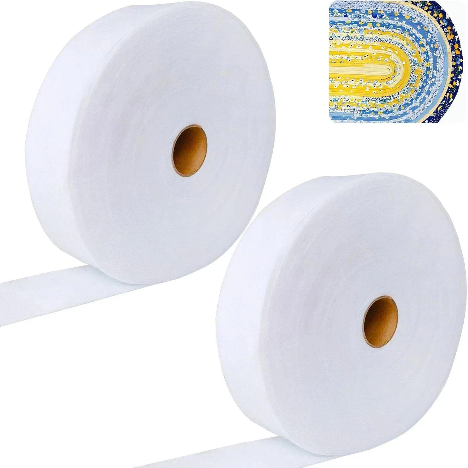 2 Roll Jelly Roll Batting Strip 2 1/4 Inch Cotton Blend Fleece Batting On A R…