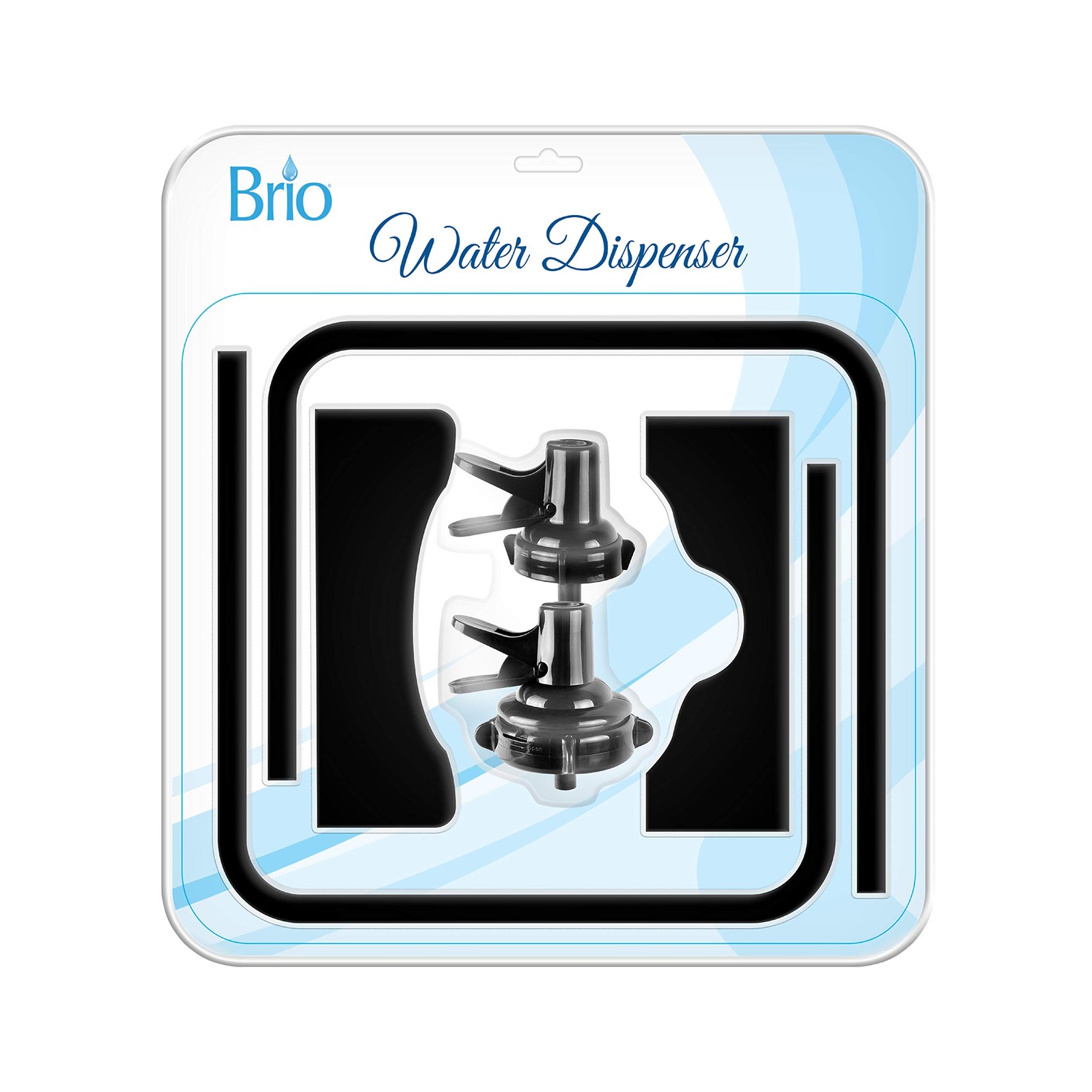 Brio Stainless Steel 3-5 Gallon Water Jug Stand and 2 Gallon”, Black