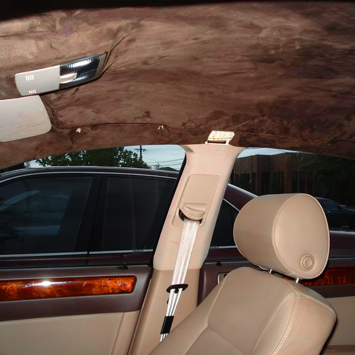 1/8″ Thick Suede Headliner Fabric Foam Back Auto Roof Repair Upholstery Material