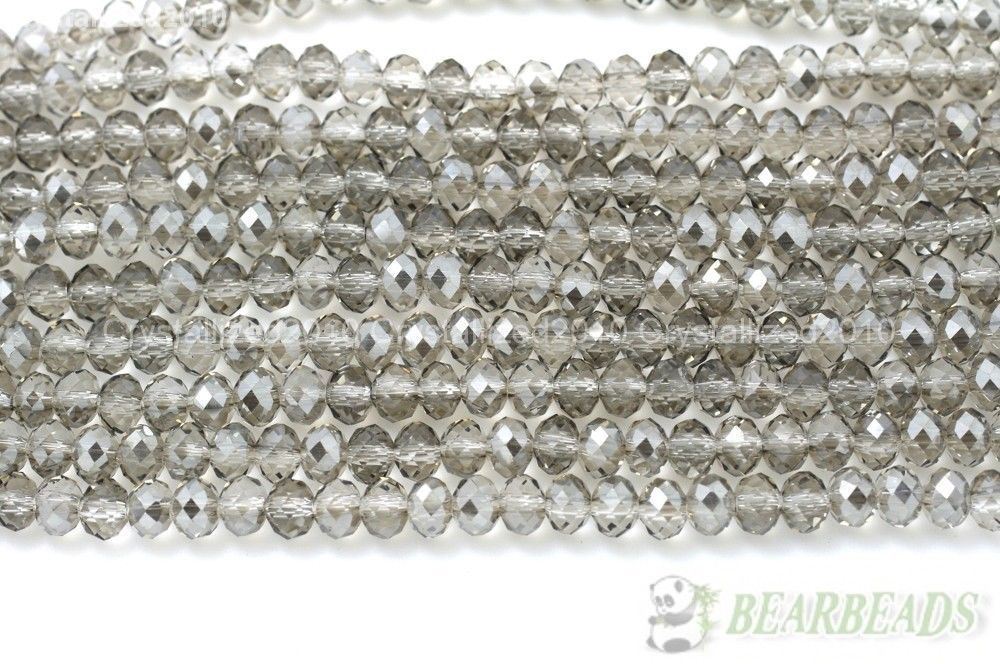 200Pcs Top Quality Czech Crystal Faceted Rondelle Spacer Beads 4mm x 6mm Pick