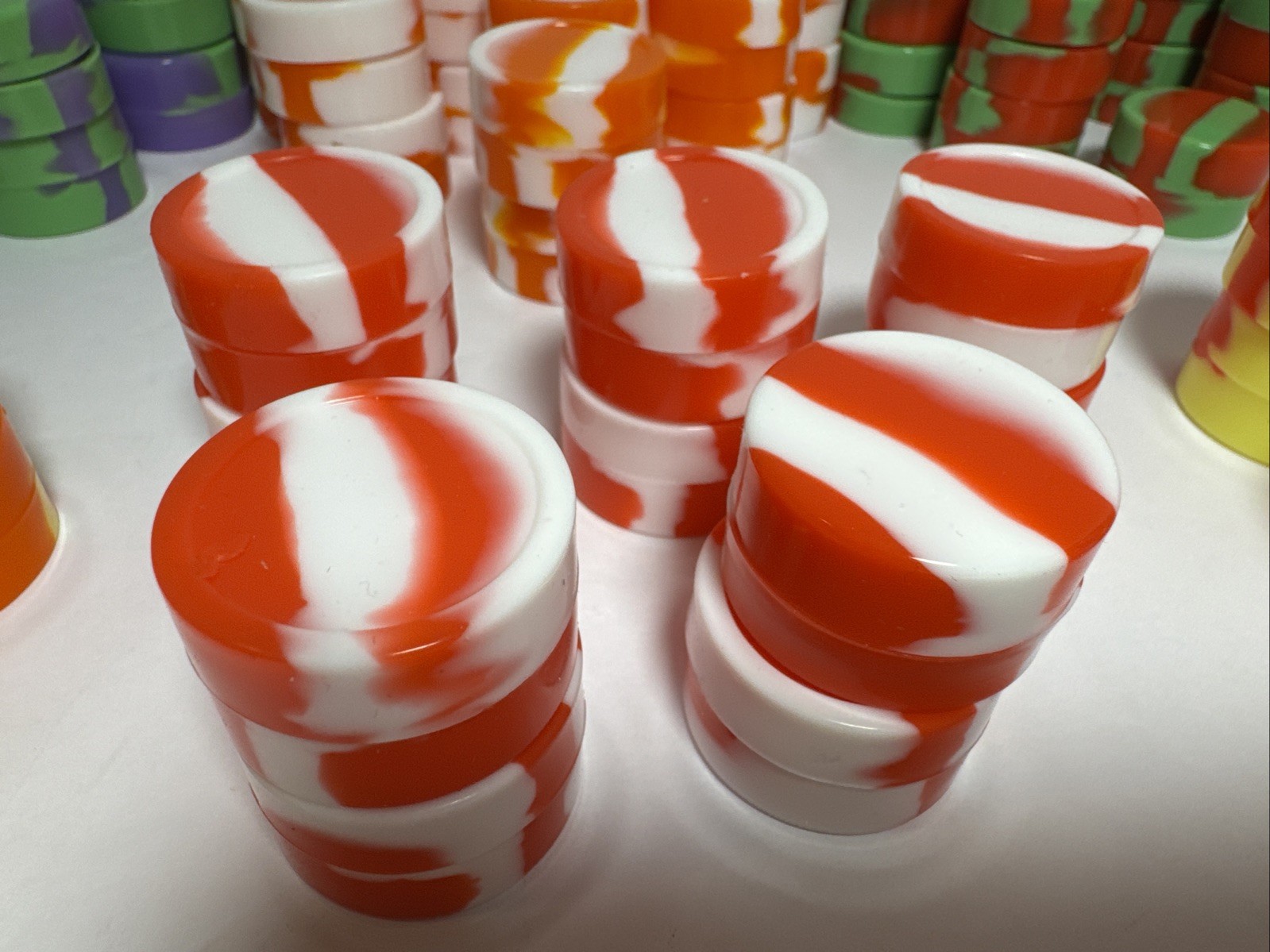 5ML Silicone Non Stick Oil Jars Wax Containers Pack Of 100