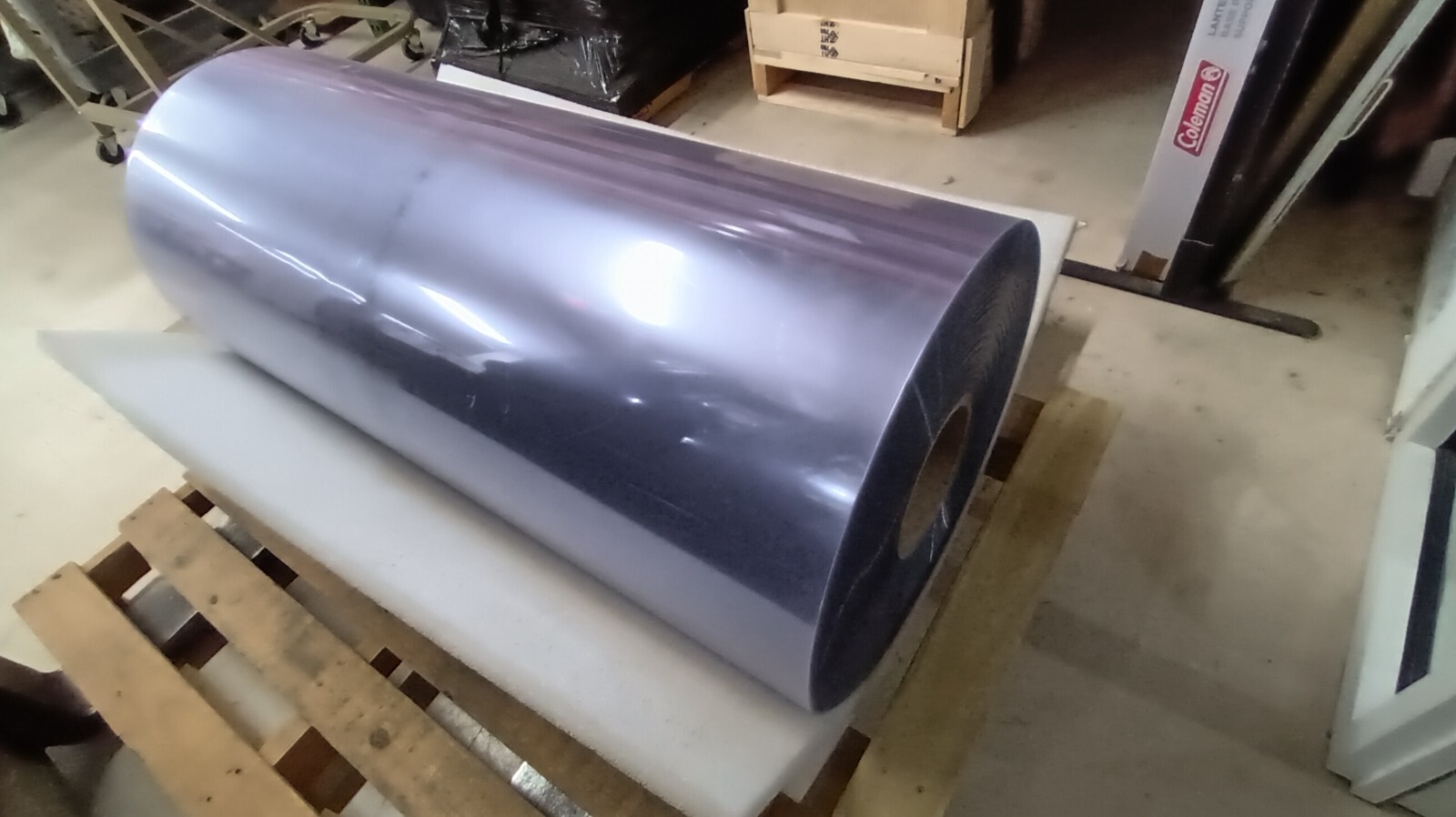Clear Polycarbonate Roll for Face Shields Plastic Large 48.5 wide 750 feet long