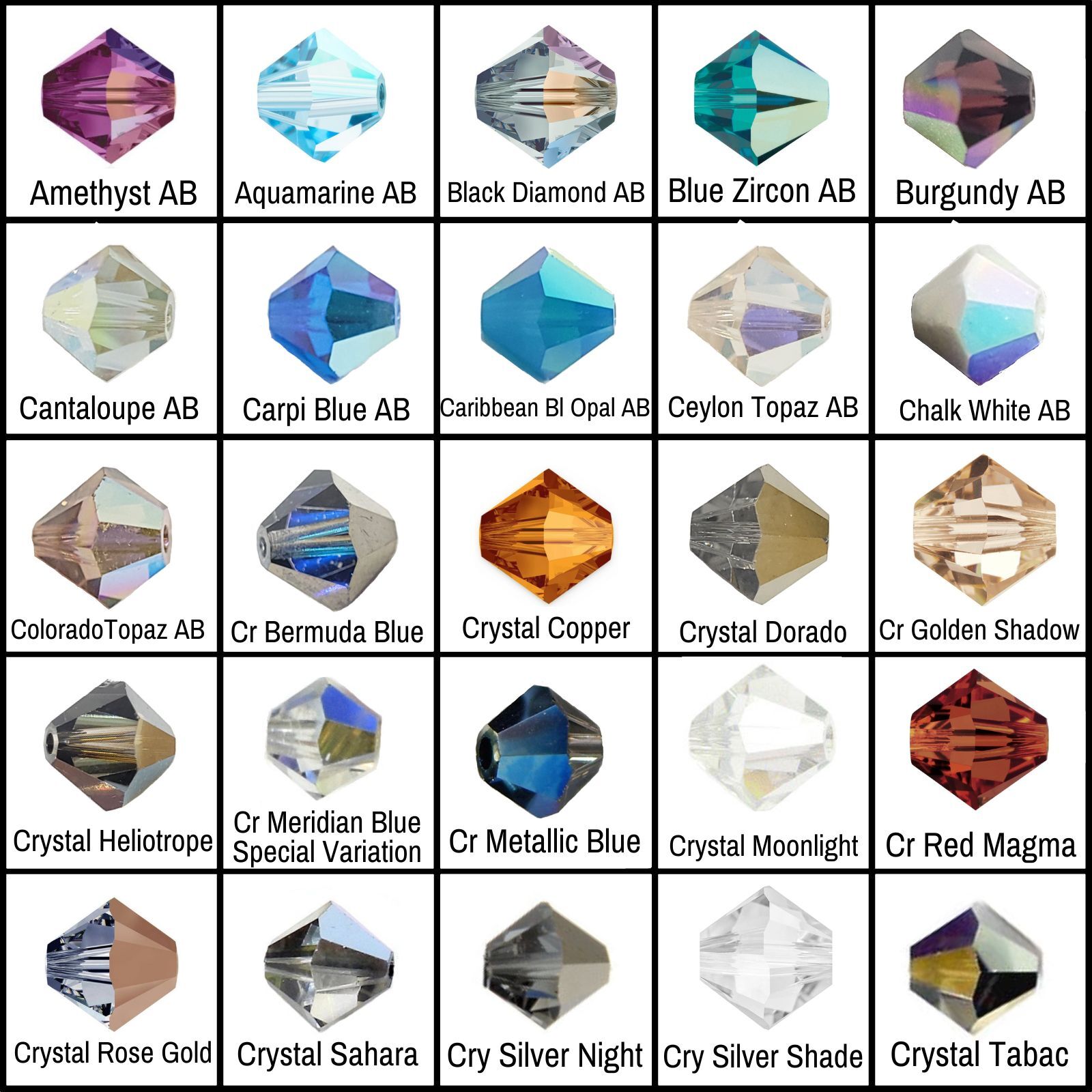 Swarovski 5328 XILION Crystal Bicone AB Beads *You Pick Size & Color*
