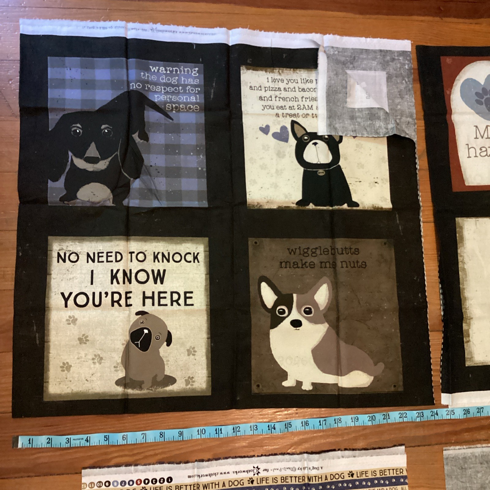 Villa Rosa Designs Quilt Kit 45” x 54” – A Dog’s Life Clothworks Fabric
