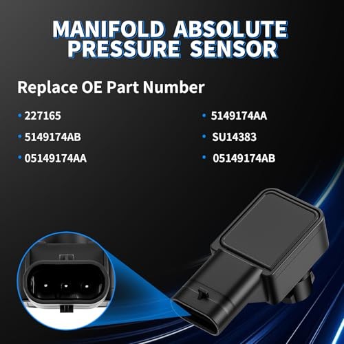 MAP Manifold Absolute Pressure Sensor Fit for Dodge Grand Caravan Charger