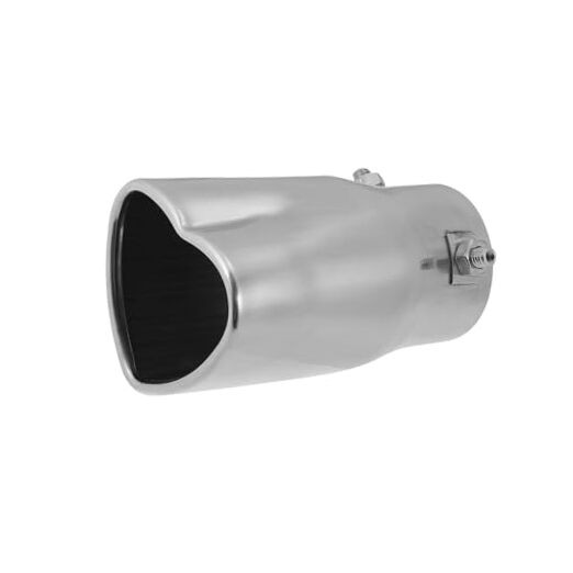 Car Exhaust Tip Pipe 2.36″ Inlet 2.72″x2.32″ Outlet Heart Shaped Exhaust Tail