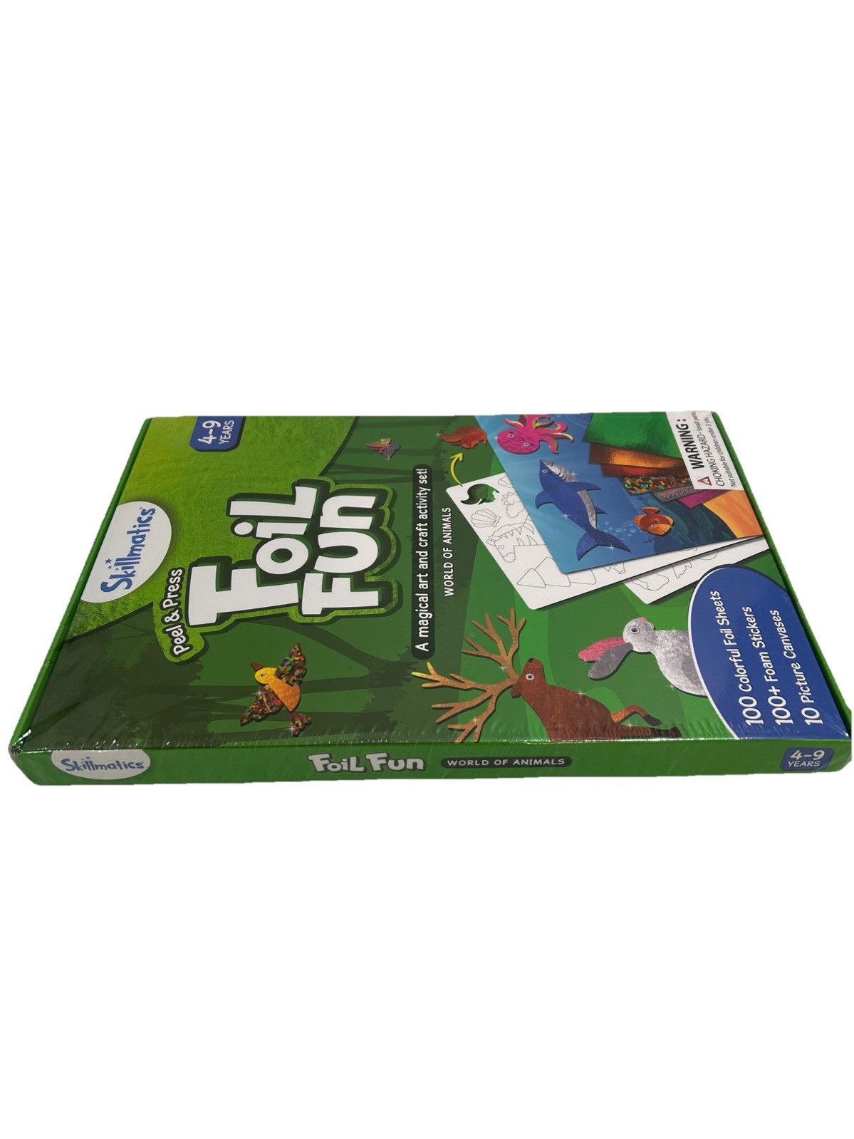 Kids Art Craft Kit No Mess Creative DIY Set Fun Animals Travel Toy Gift Ages 4-9