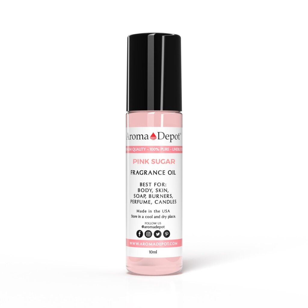 Pink Sugar 10 ml. Perfume Roll On Bottle Body Oil, 1/3 oz Scented Fragrance Oil